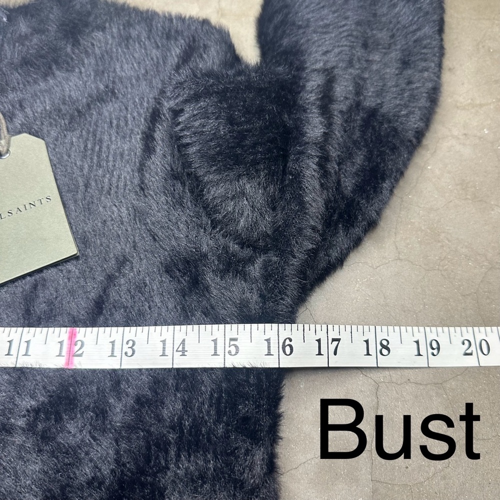 AllSaints Black Crew Neck Sweater - Picture 7 of 10